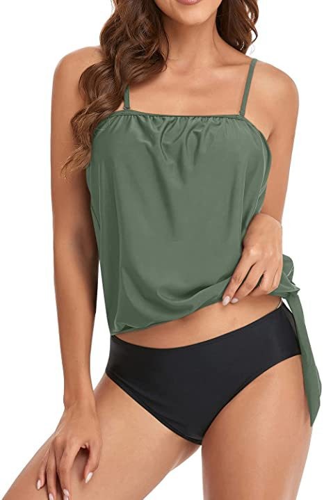 Crop Top Women - Tankini femme, haut court à bretelles