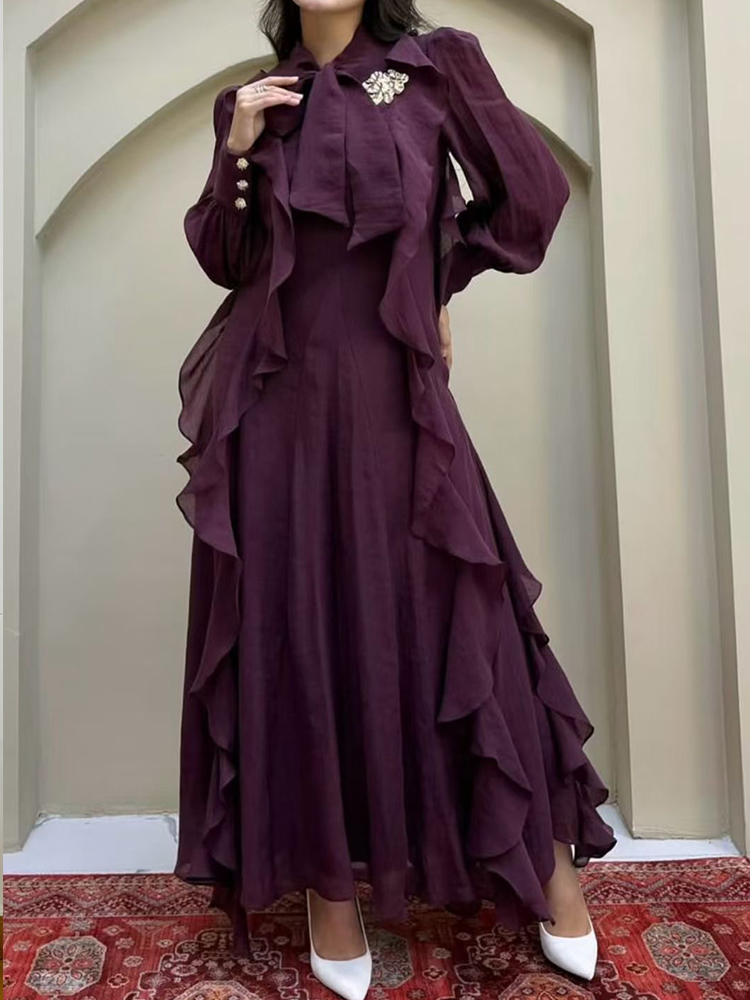 Women'S Fashion Trends Autumn 2025 - Rétro couleur unie élégant vent cravate