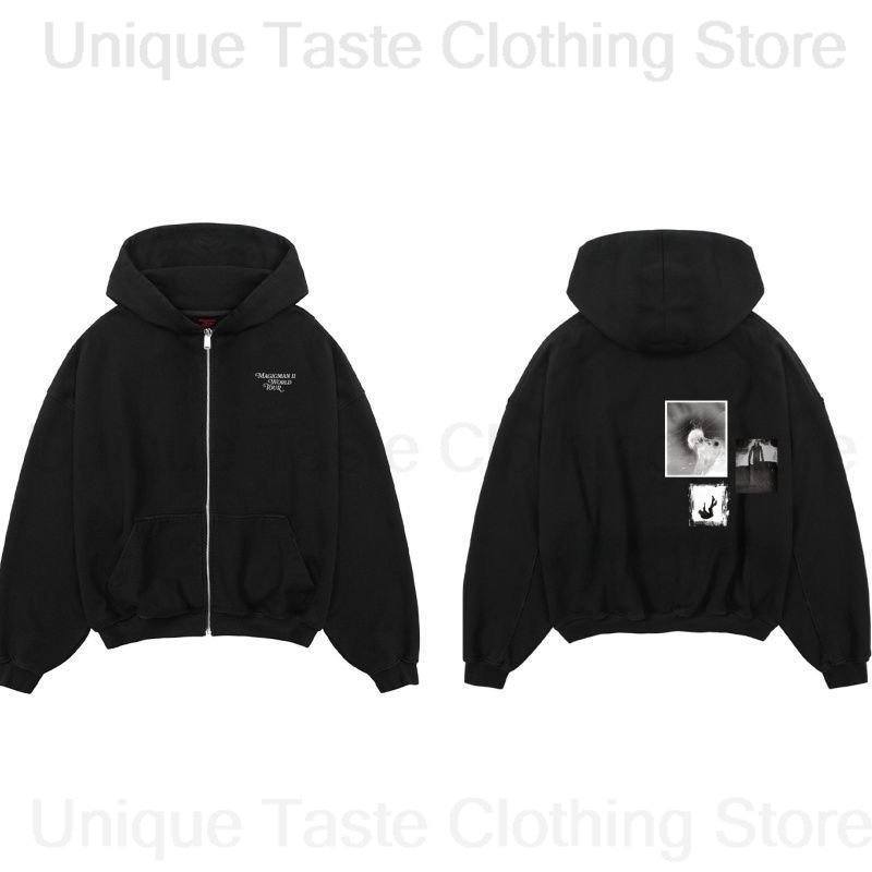 Women'S Fashion Zip Up Hoodies - Jackson Wang MAGICMAN 2 même sweat