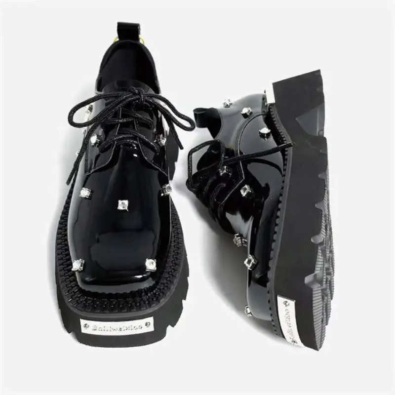 Women'S Fashion For Summer 2025 - Mocassins à plateforme en cristal pour