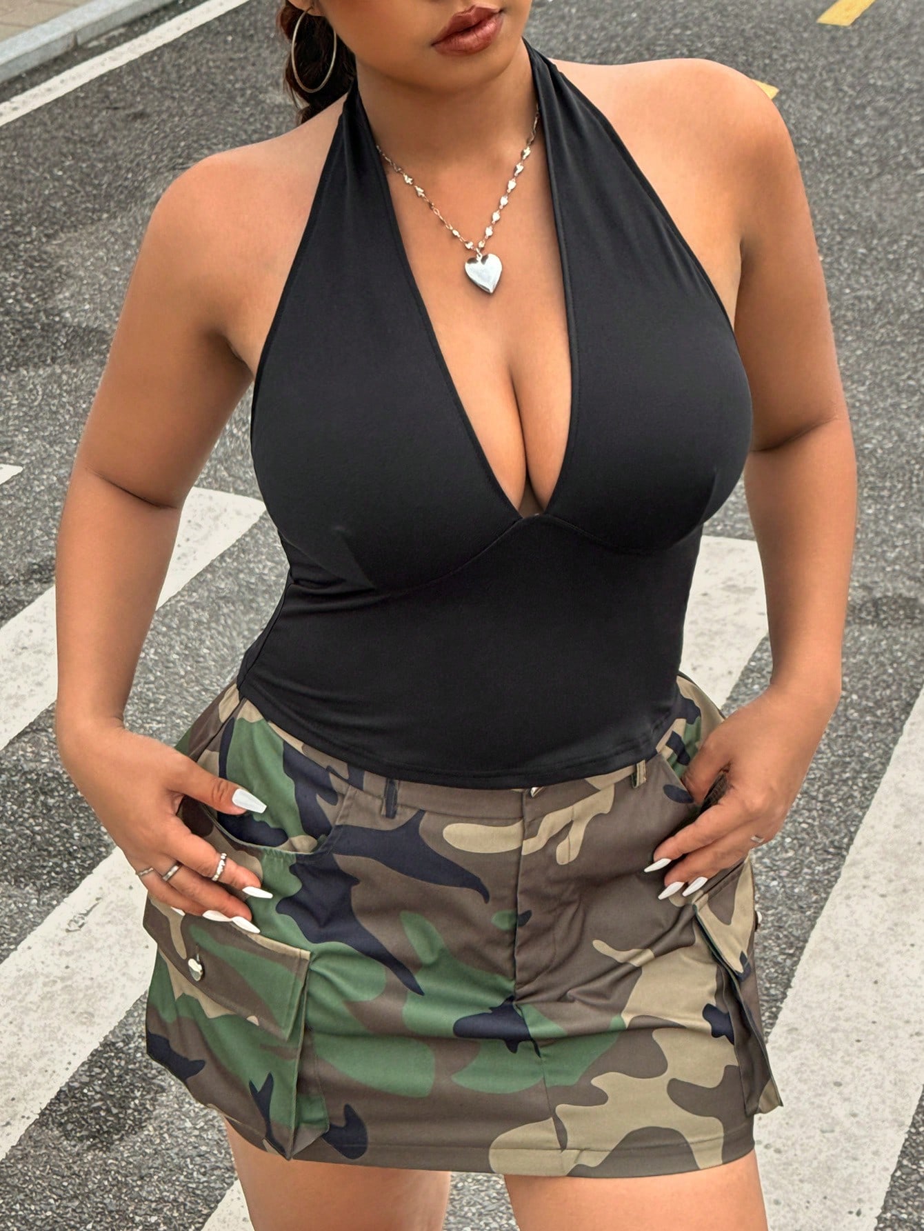 Women'S Fashion Vest Tops - Nouvelle mode couleur unie grande taille