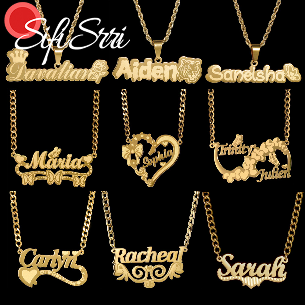 Women'S Fashion Labels - Sifisrri – collier avec nom personnalisé