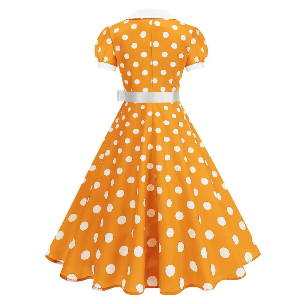 Women'S Fashion In The 60S - Vintage à pois robe d'été femmes
