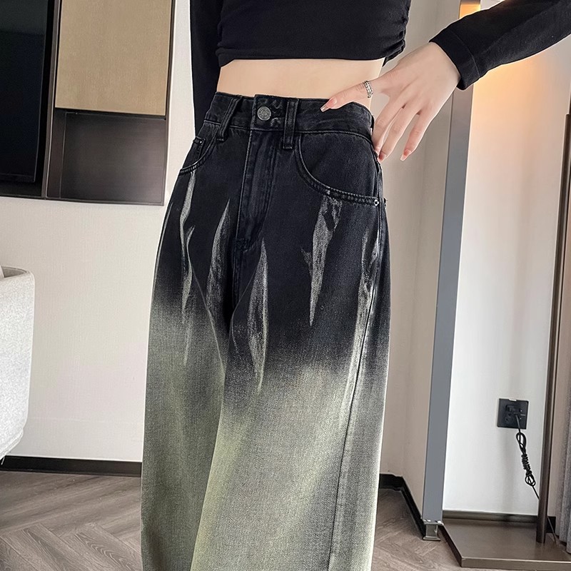 Women'S Fashion Utility Pants - Jean taille haute pour femmes, poches