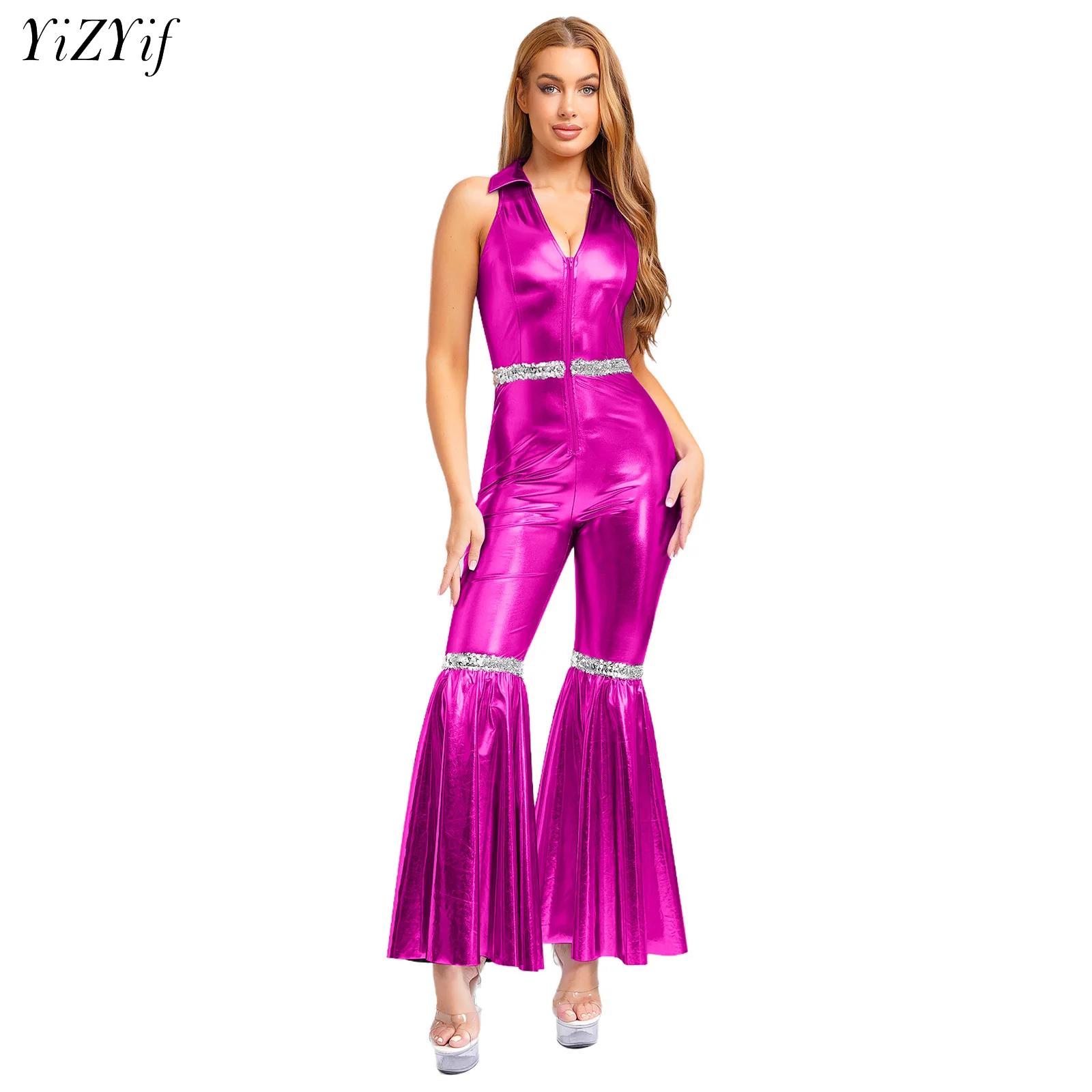 Sleeveless Jumpsuit - Body Disco pour femmes des années