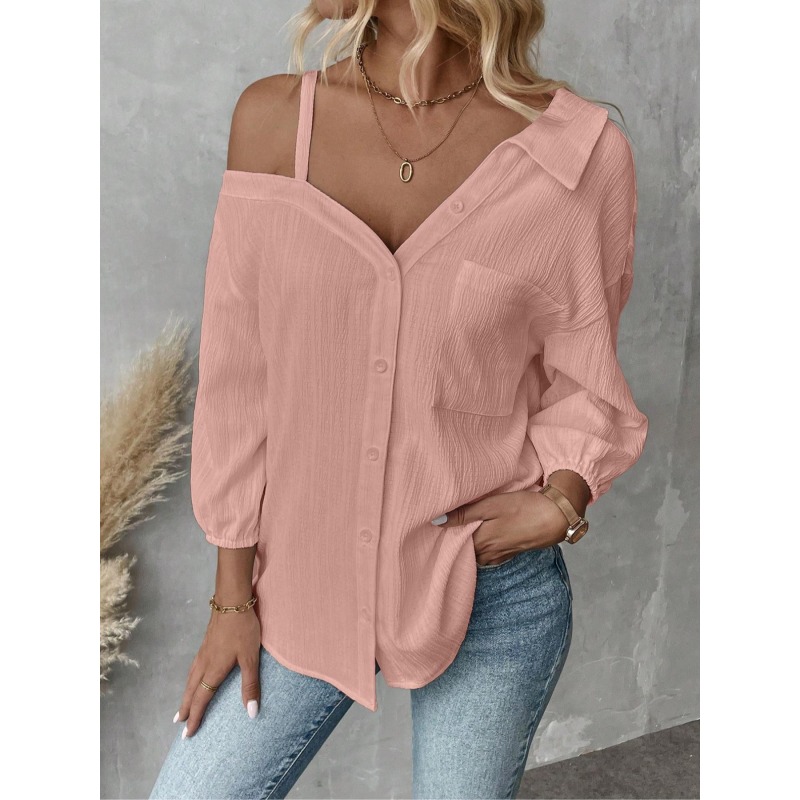 Asymmetric Top Women - Grande taille 1XL-5XL femmes Blouses haut