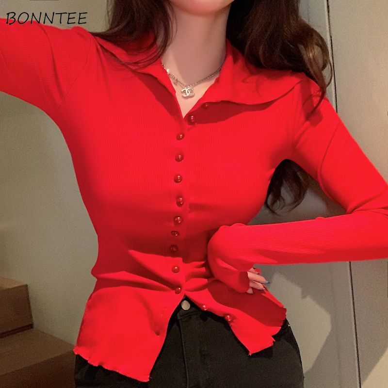 Women'S Y2K Fashion Aesthetic - Chemises skinny élégantes pour femmes, Streetwear
