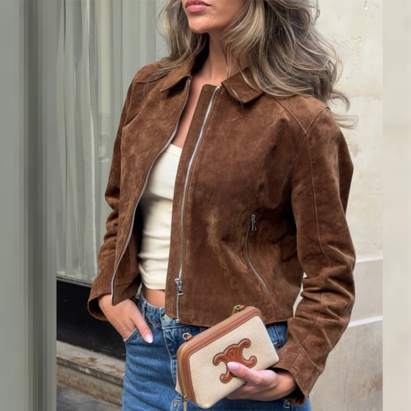 HXAO manteau court veste en da - Women'S Fashion Bomber Jacket avis et prix