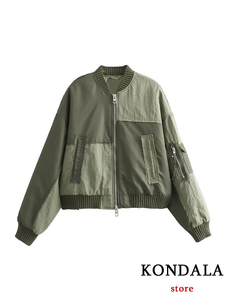   Streetwear Armygreen Bomber  - Women'S Fashion Bomber Jacket avis et prix