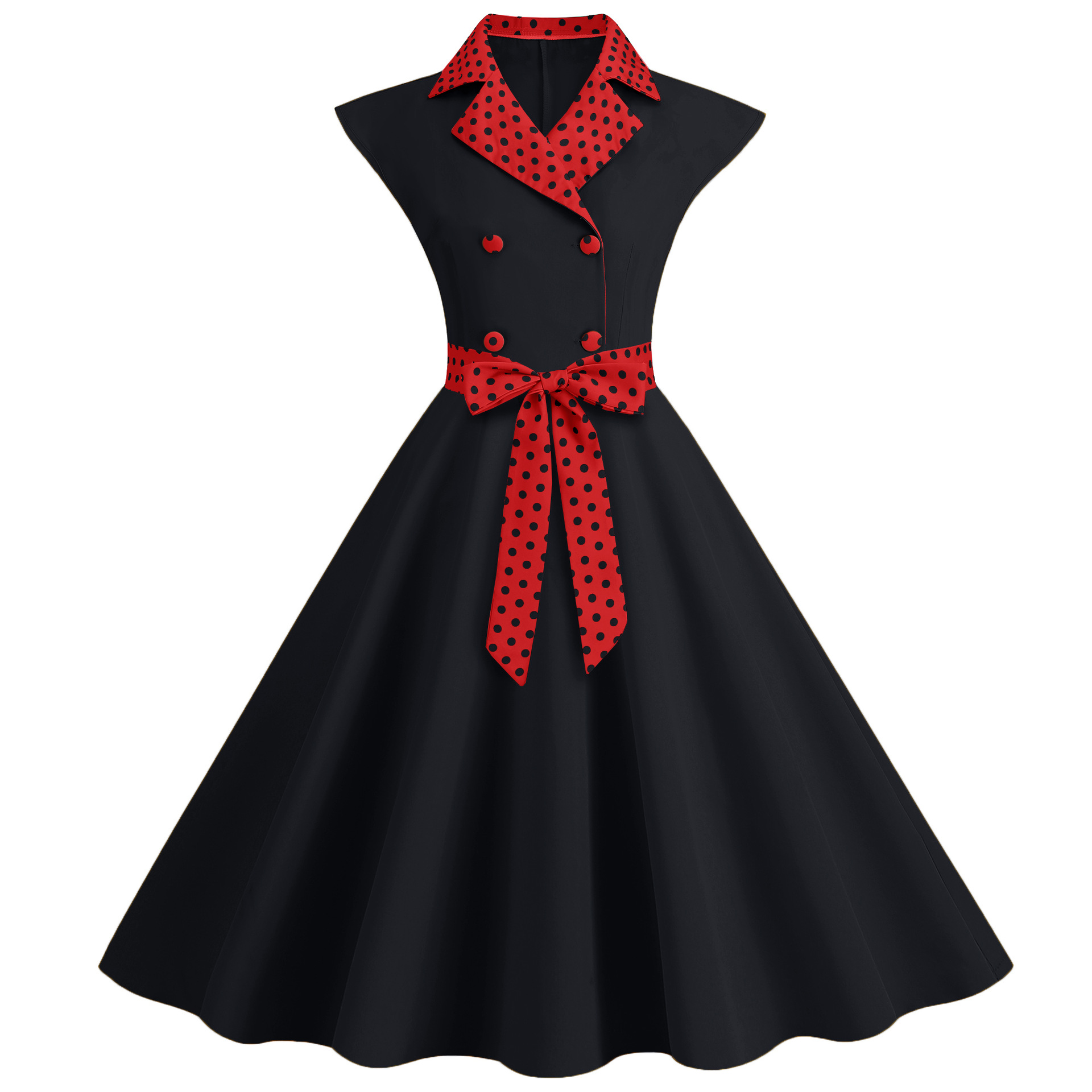 Robe vintage élégante à pois p - Women'S Fashion Of The 50S avis et prix