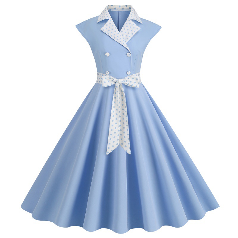 Robe vintage élégante à pois p - Women'S Fashion Of The 50S avis et prix