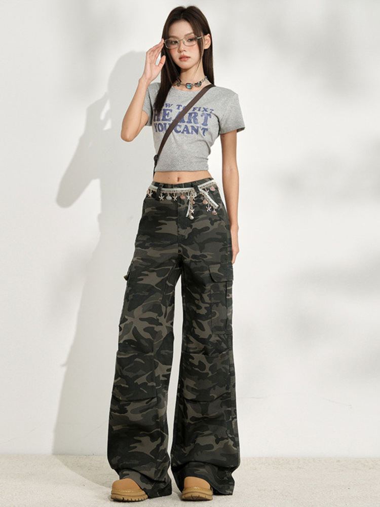 Jean camouflage femme tendance - Women'S Fashion Utility Pants avis et prix