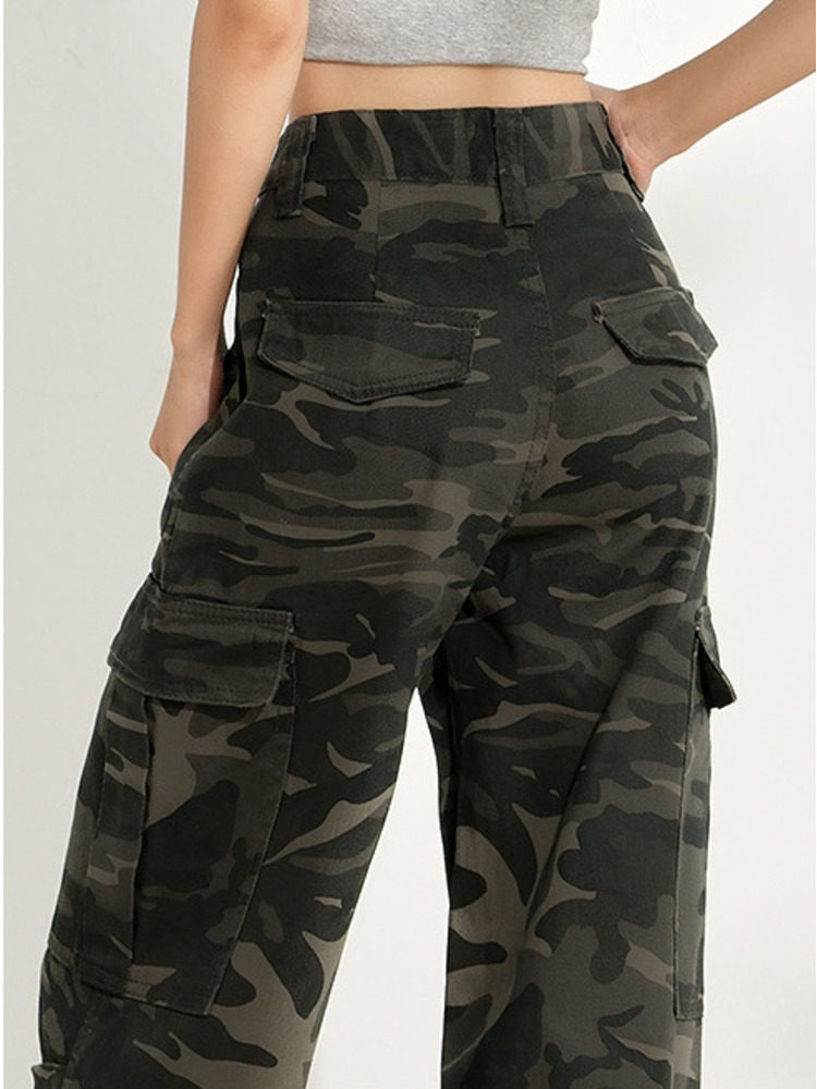 Jean camouflage femme tendance - Women'S Fashion Utility Pants avis et prix