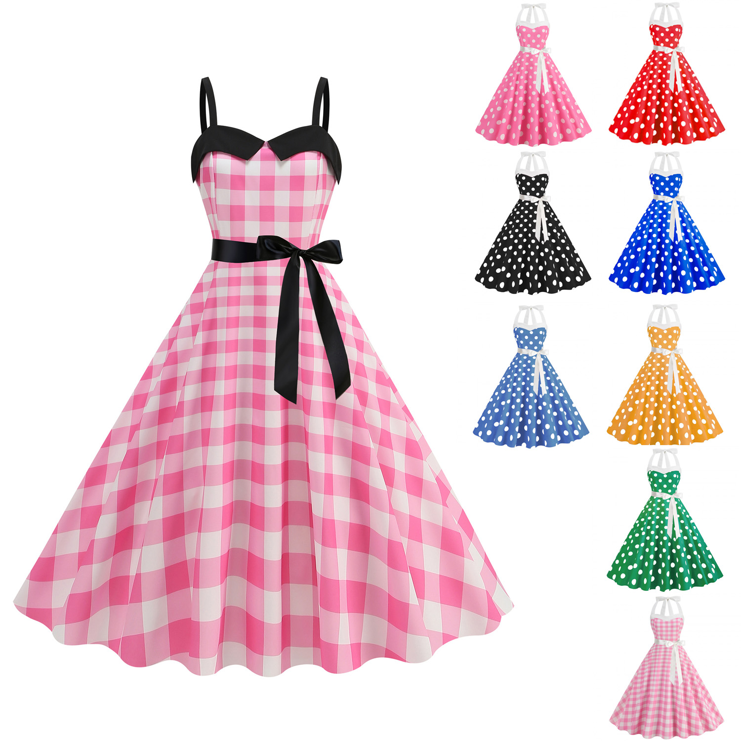 Robe élégante pour femmes à po - Women'S Fashion Of The 50S avis et prix