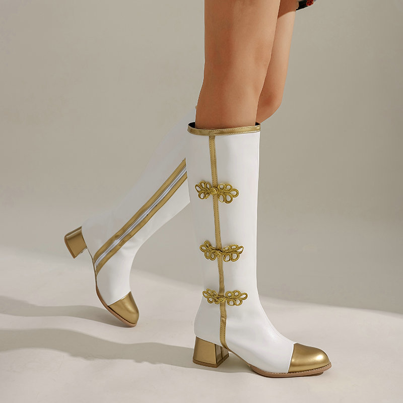 Grande taille mode genou botte - Winter Fashion Women Boots avis et prix