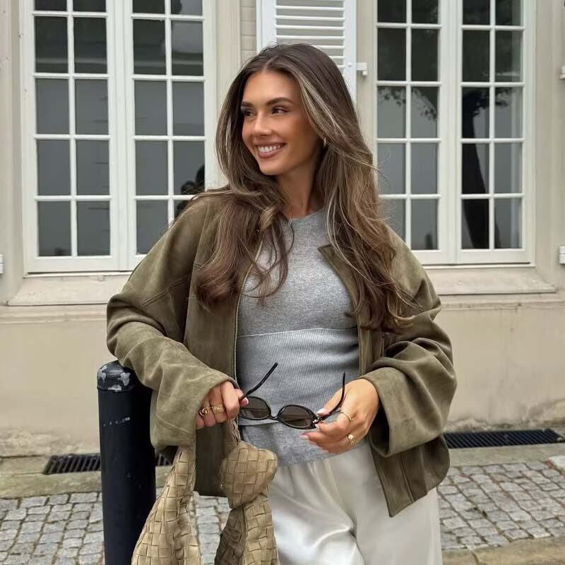 YENKYE nouveau 2025 femmes dai - Women'S Fashion Bomber Jacket avis et prix