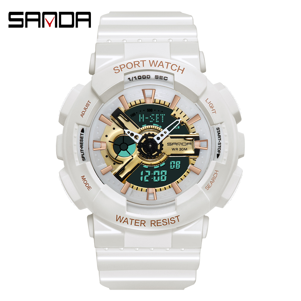 Sanda-Montre numérique blanche - Women Fashion Zone avis et prix