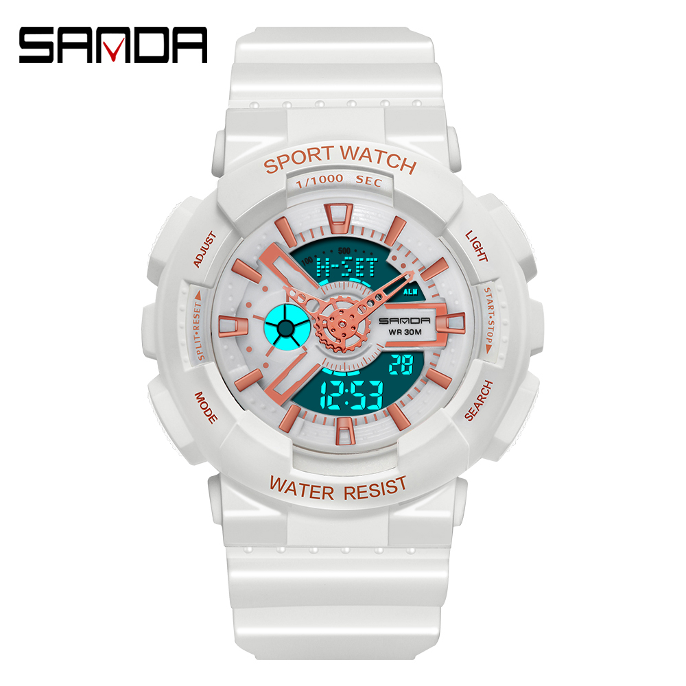 Sanda-Montre numérique blanche - Women Fashion Zone avis et prix