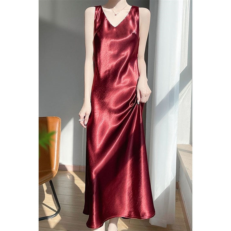 Robes longues en satin doré ha - Women'S Fashion Gilded Age avis et prix