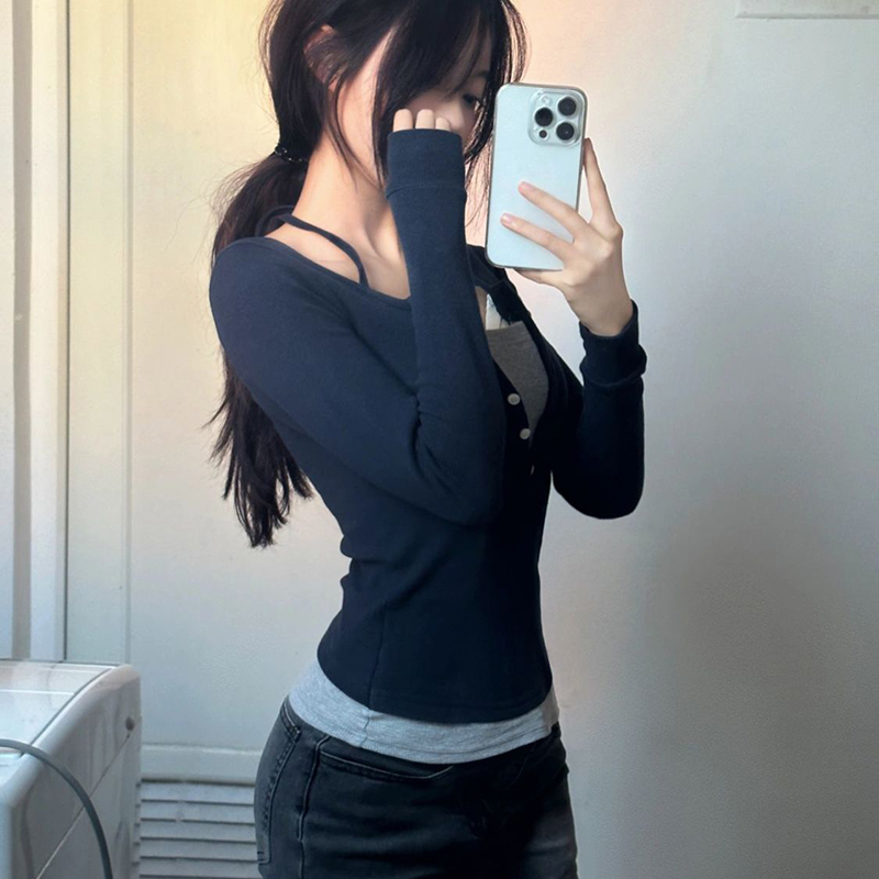 Lucyever Y2K faux deux pièces  - Women'S Y2K Fashion Aesthetic avis et prix
