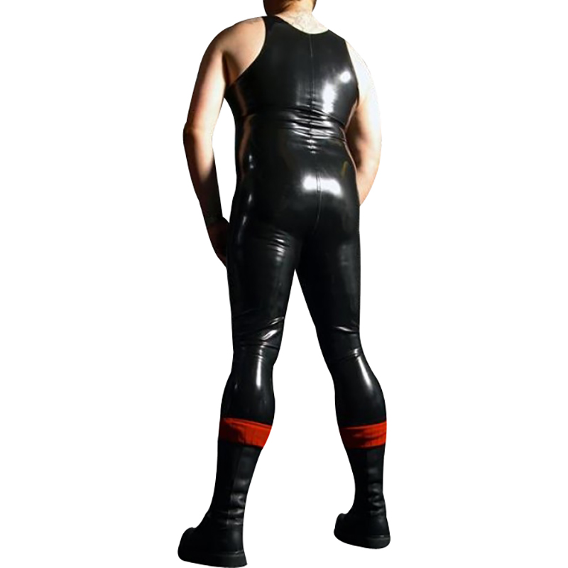 Noir et rouge Sexy sans manche - Sleeveless Jumpsuit avis et prix