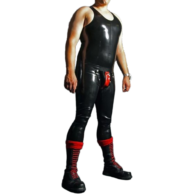 Noir et rouge Sexy sans manche - Sleeveless Jumpsuit avis et prix