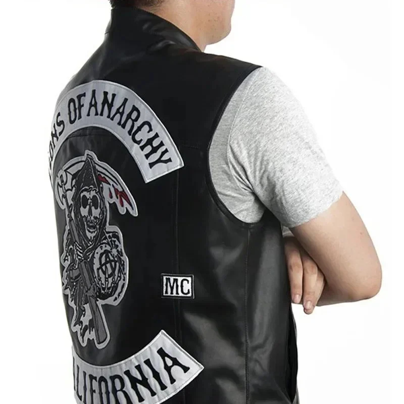 Gilet en cuir PU pour homme AB - Sleeveless Jumpsuit avis et prix