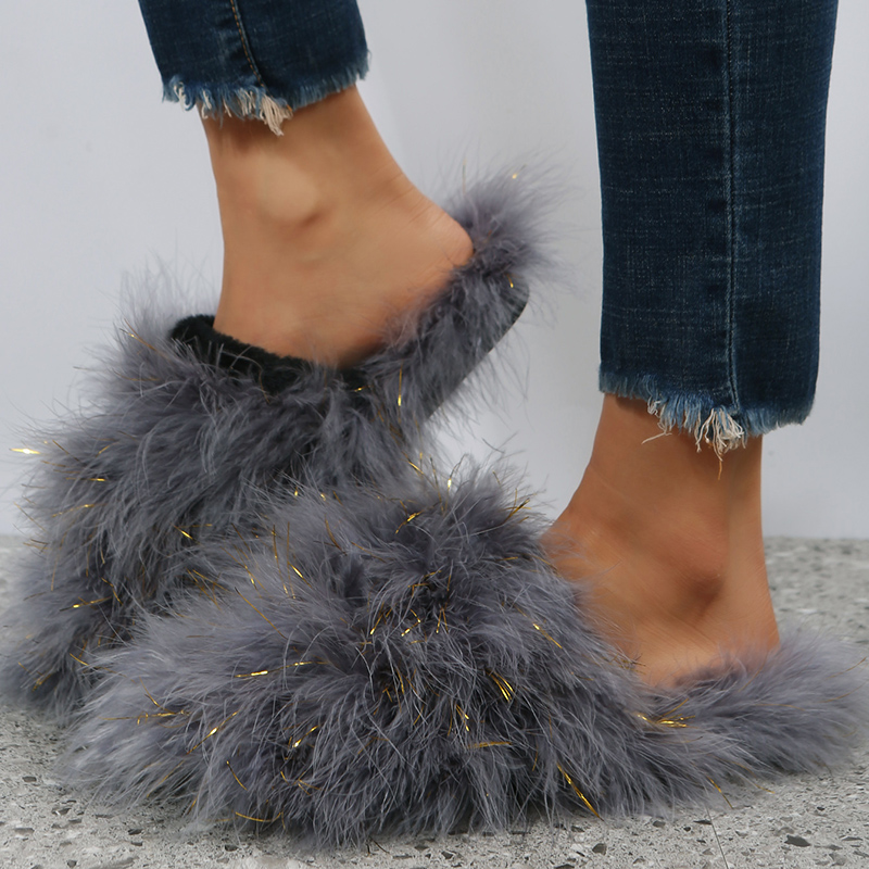 Femmes luxe fourrure pantoufle - Women'S Fashion For Summer 2025 avis et prix