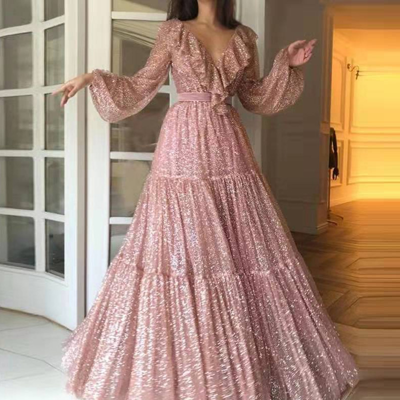 Robe de soirée en maille dorée - Women'S Fashion Gilded Age avis et prix