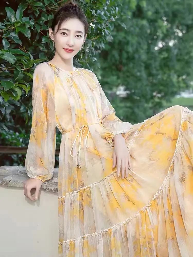 Robe florale à manches lantern - Women'S Fashion Trends Autumn 2025 avis et prix