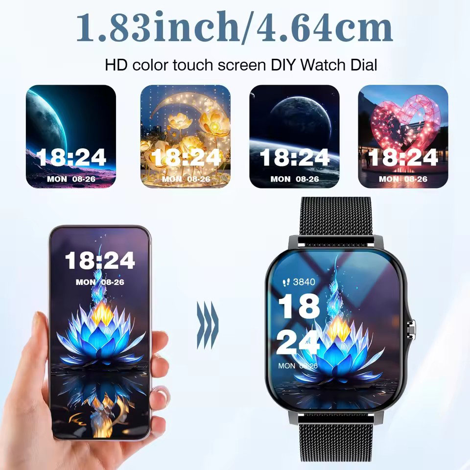 Nouvelle Montre Connectée Blue - Women Fashion Zone avis et prix