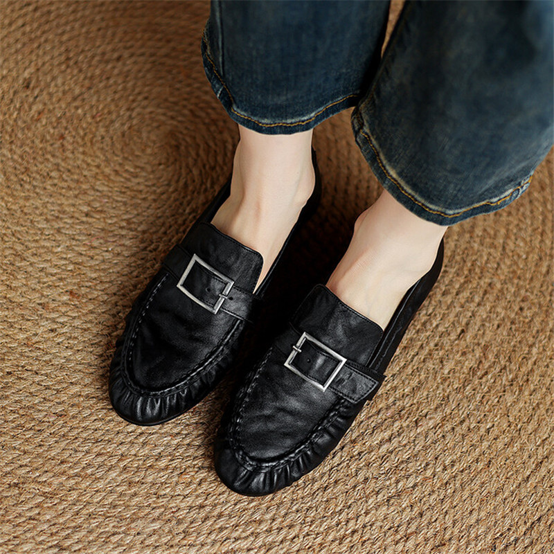 Escarpins en cuir véritable po - Women Fashion Heels avis et prix