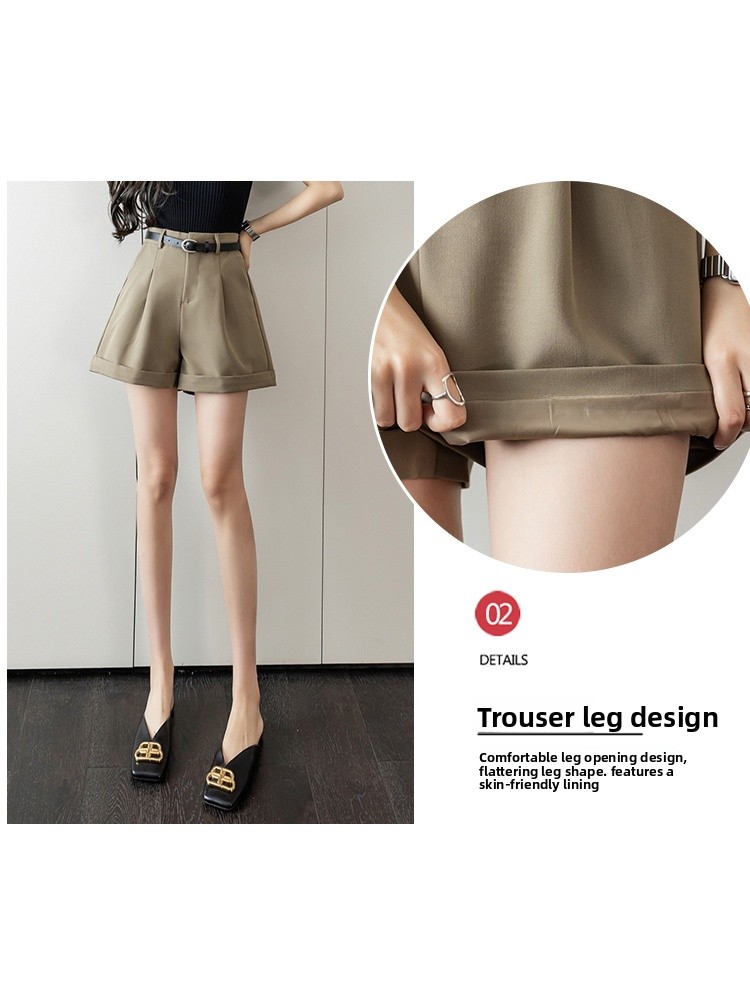 Pantacourt taille haute à jamb - Women'S Fashion Utility Pants avis et prix
