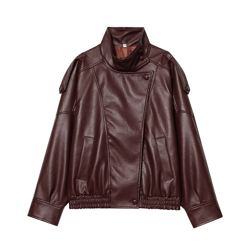 Vestes en similicuir pour femm - Women'S Fashion Bomber Jacket avis et prix