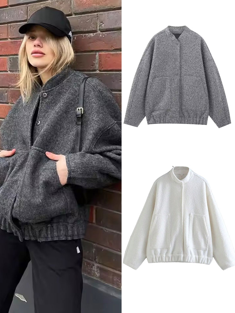 HH Automne Femme Blouson Bombe - Women'S Fashion Bomber Jacket avis et prix