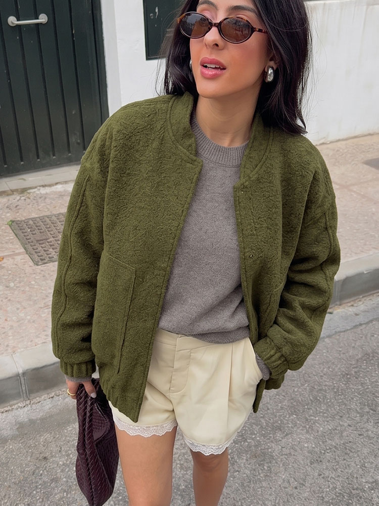 HH Automne Femme Blouson Bombe - Women'S Fashion Bomber Jacket avis et prix