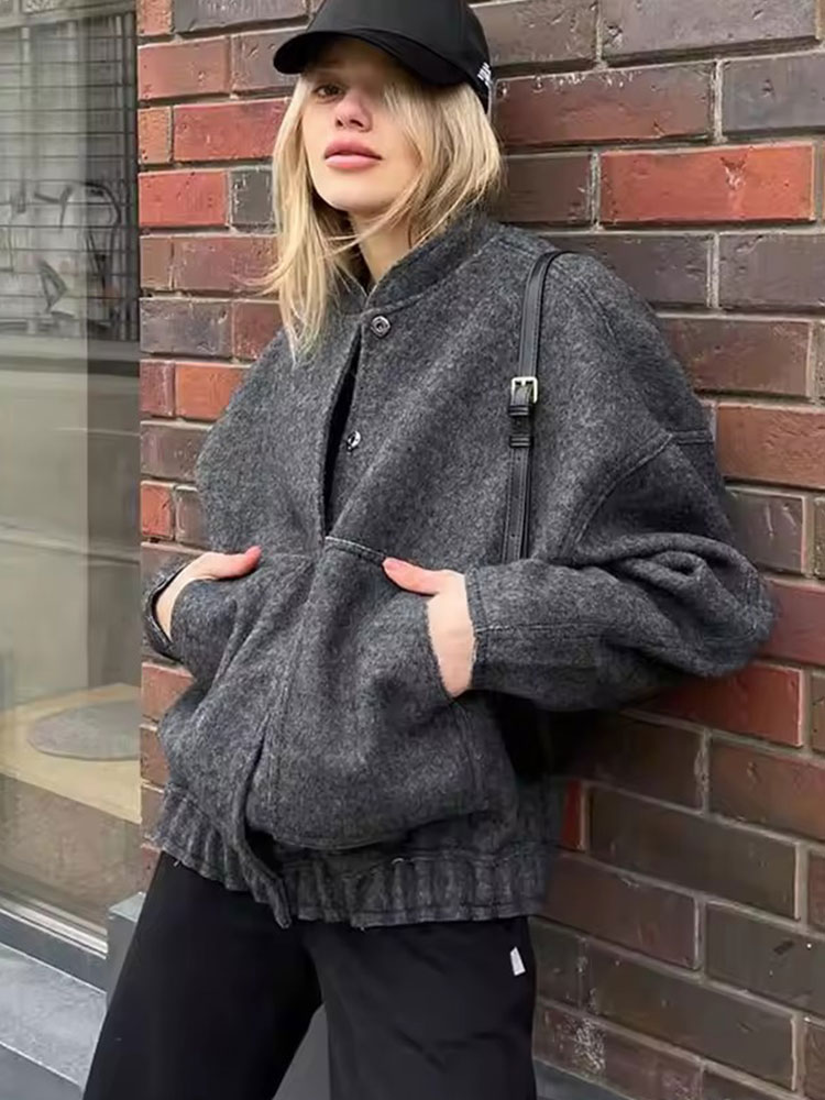 HH Automne Femme Blouson Bombe - Women'S Fashion Bomber Jacket avis et prix