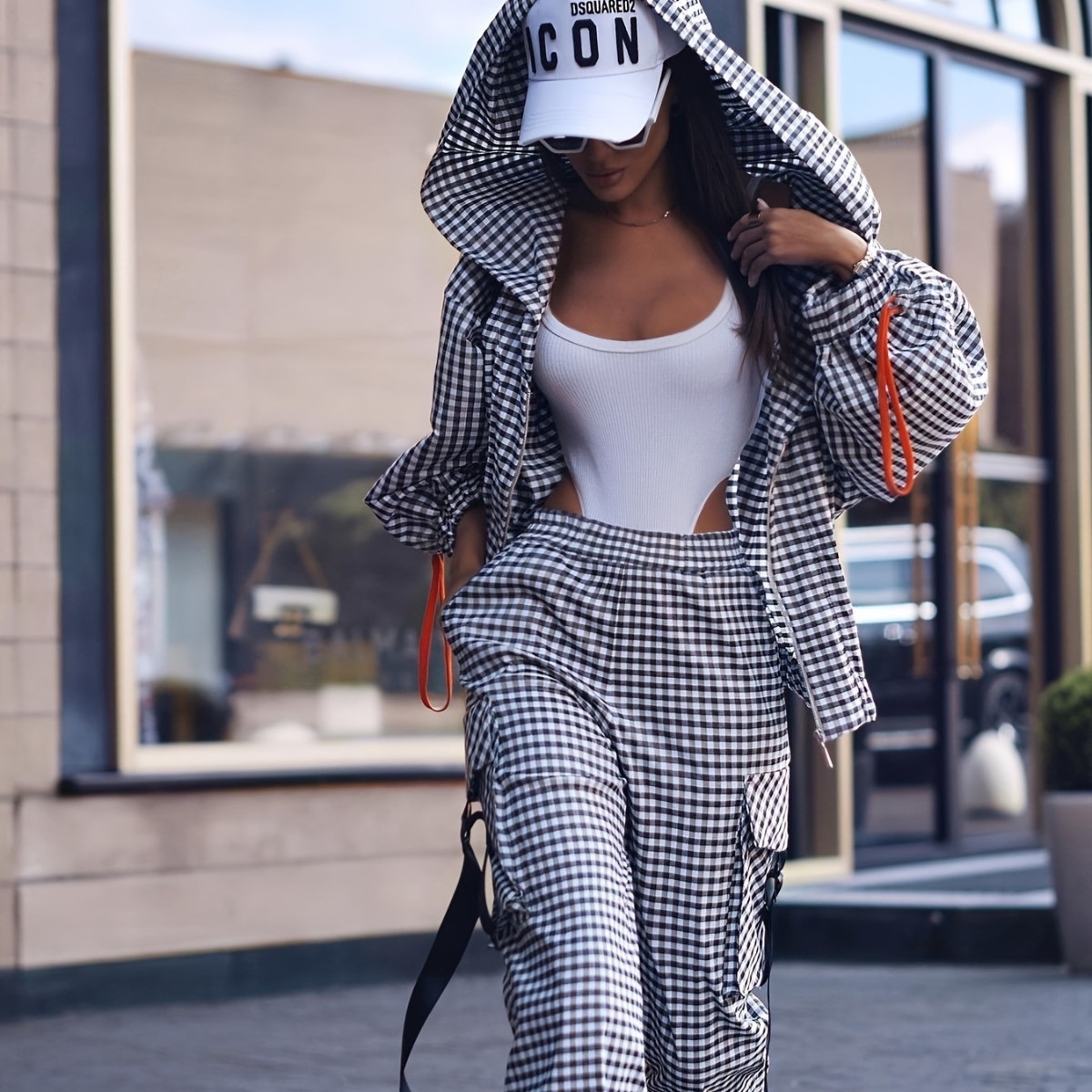 Ensemble décontracté imprimé à - Women'S Fashion Zip Up Hoodies avis et prix
