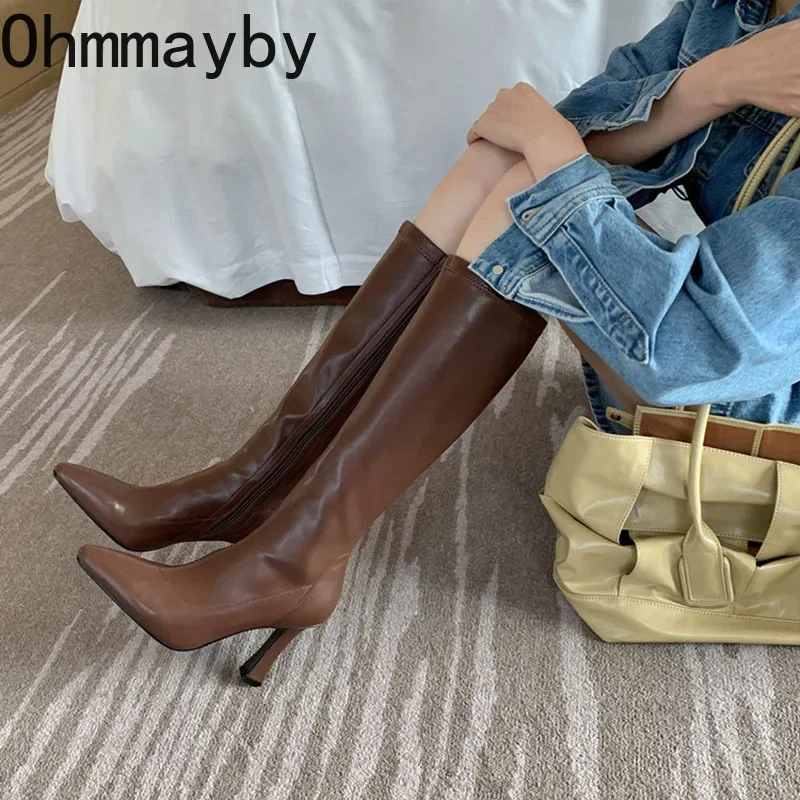Bottes longues à talons hauts  - Winter Fashion Women Boots avis et prix