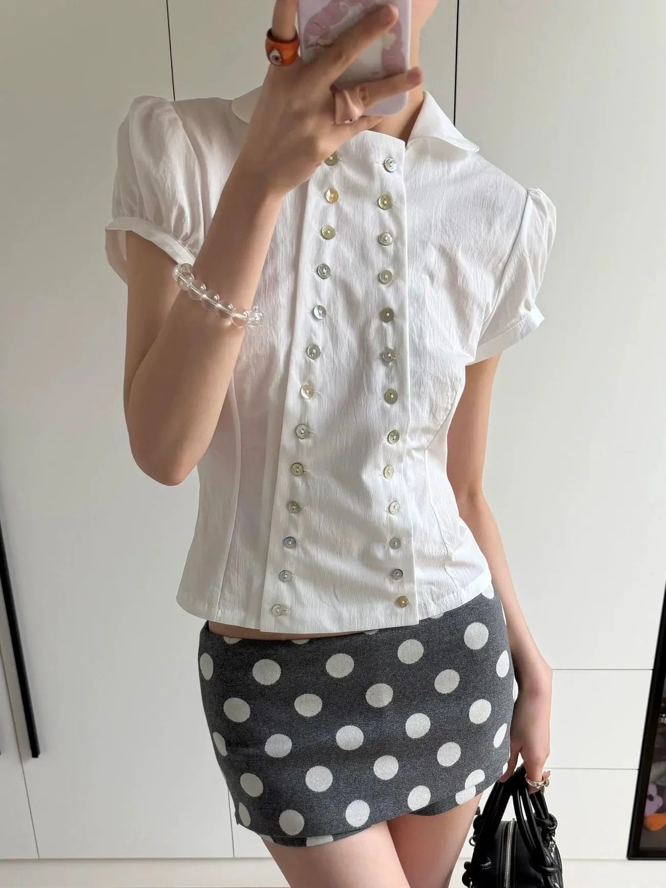 Blouse Y2K Esthétique Col Pete - Women'S Y2K Fashion Aesthetic avis et prix