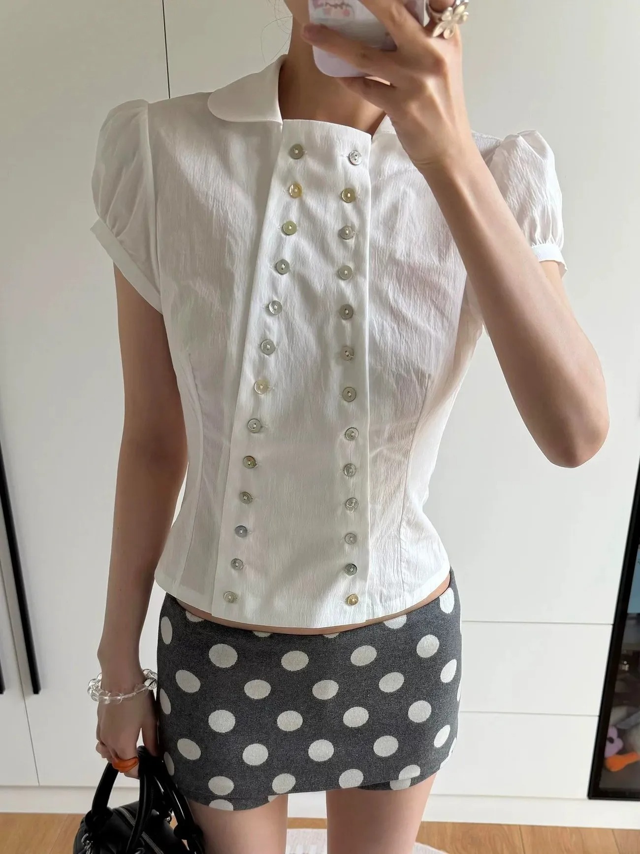 Blouse Y2K Esthétique Col Pete - Women'S Y2K Fashion Aesthetic avis et prix