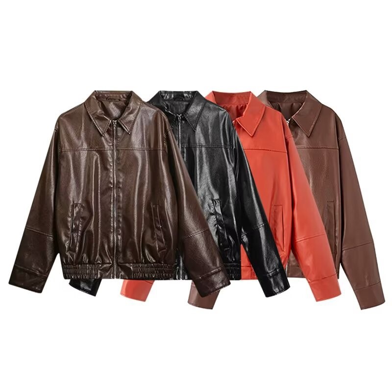 Vestes bombardier Vintage en c - Women'S Fashion Bomber Jacket avis et prix