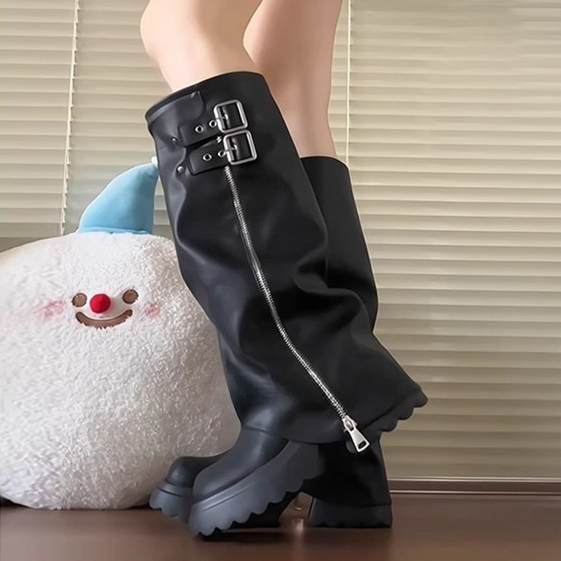 Style Punk épissage fond épais - Winter Fashion Women Boots avis et prix