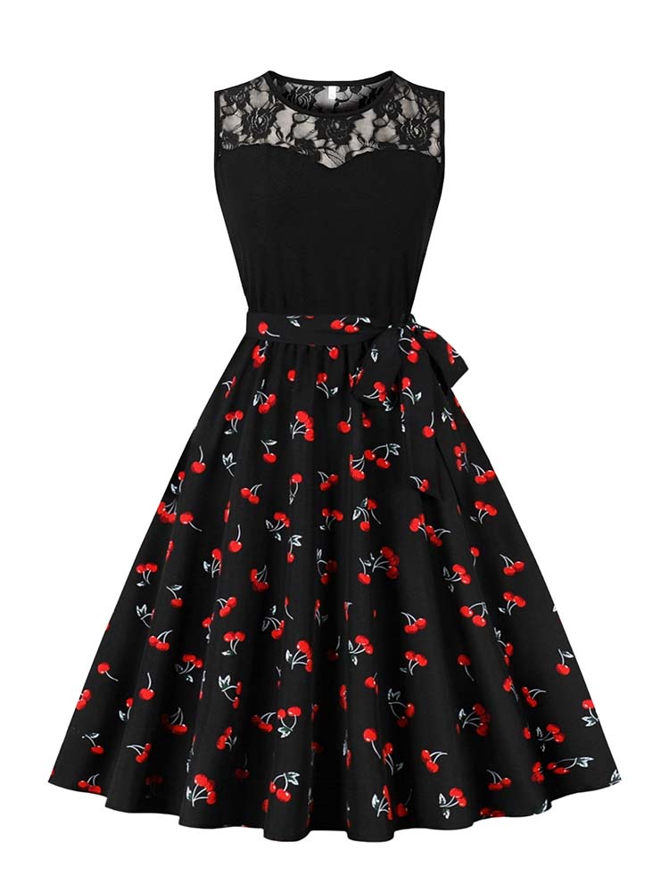 Robe mi-longue plissée taille  - Women'S Fashion Of The 50S avis et prix