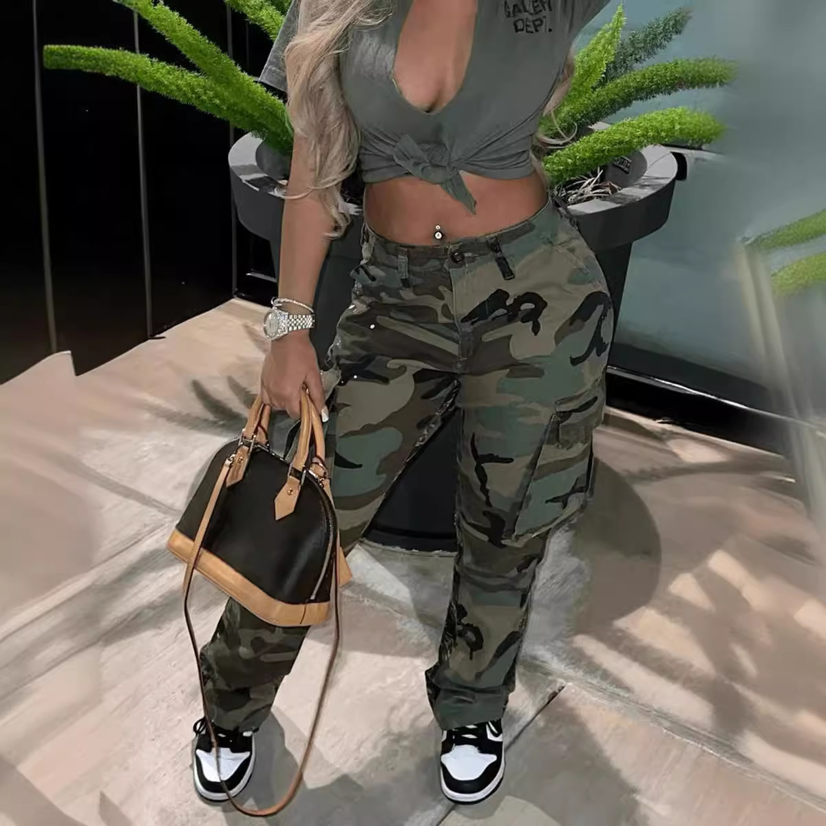 Pantalon de travail camouflage - Women'S Fashion Utility Pants avis et prix