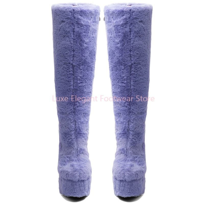 Bottes hautes à plateforme en  - Winter Fashion Women Boots avis et prix