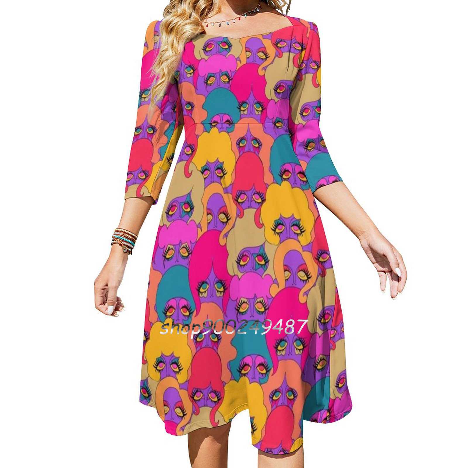 Robe évasée à nœud en cœur pou - Women'S Fashion In The 60S avis et prix