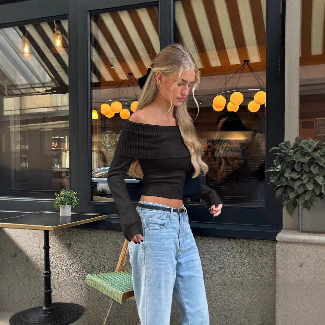Haut court à épaules dénudées  - Women Fashion Outfits avis et prix