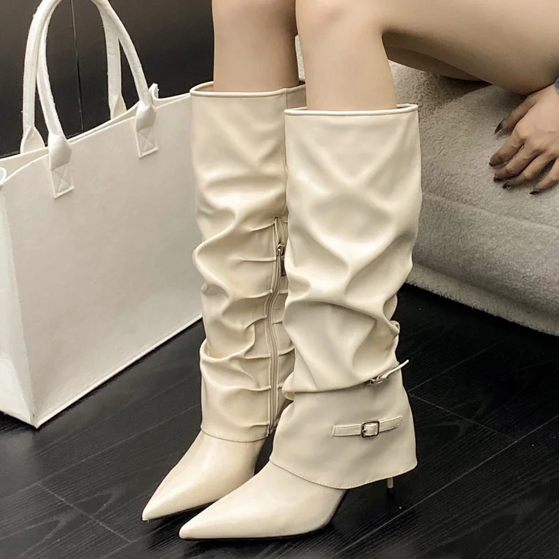 Eilyken – bottes plissées à bo - Winter Fashion Women Boots avis et prix