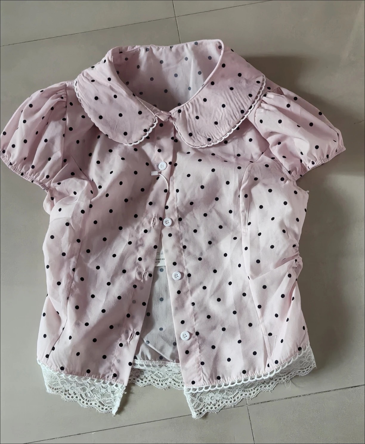 Chemisier court à pois doux Ki - Women'S Y2K Fashion Aesthetic avis et prix